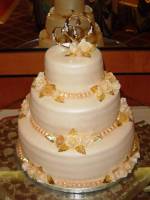 Торт весільний «Золоті серця»